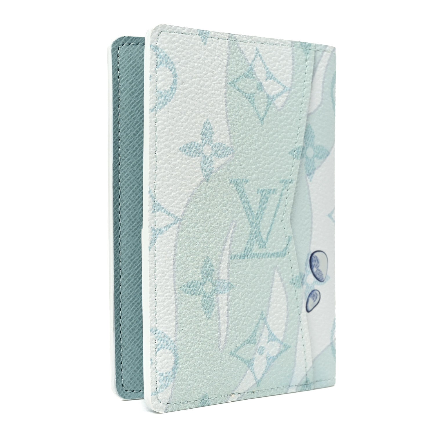 Monogram Aquagarden Pocket Organizer NM Crystal Blue