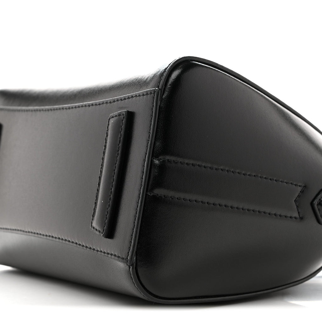 Shiny Lord Calfskin Mini Antigona Black