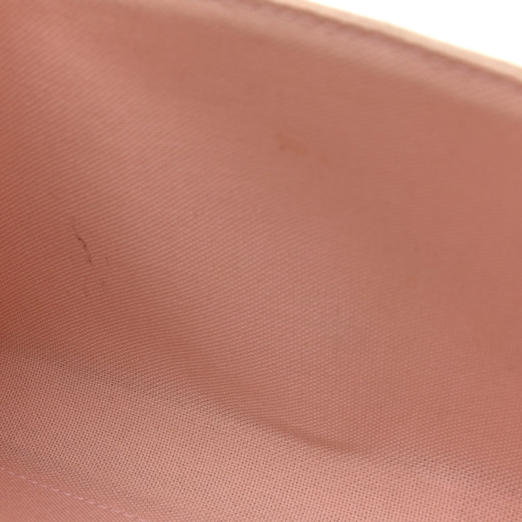 Damier Azur Pochette Felicie Chain Wallet Rose Ballerine