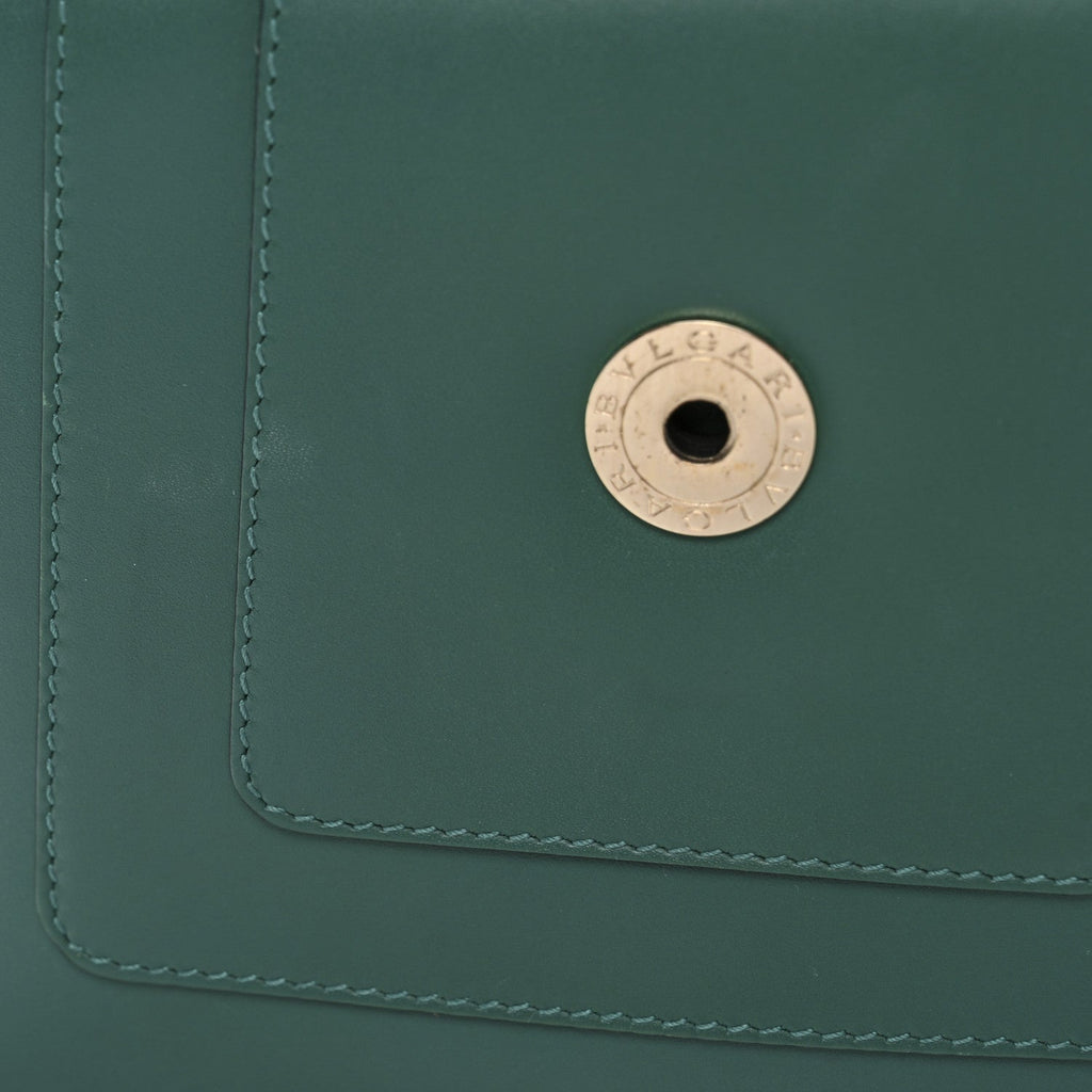 Calfskin Small Serpenti Forever Snake Strap Crossbody Bag Emerald Green