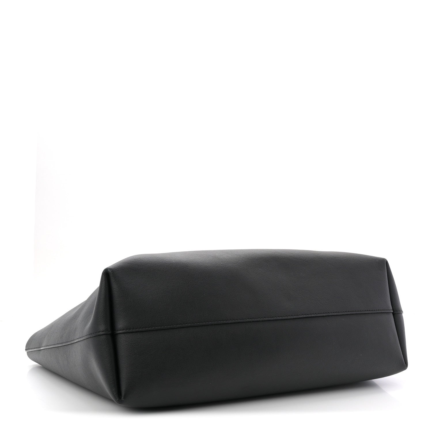 Calfskin Large Shopping Tote Black