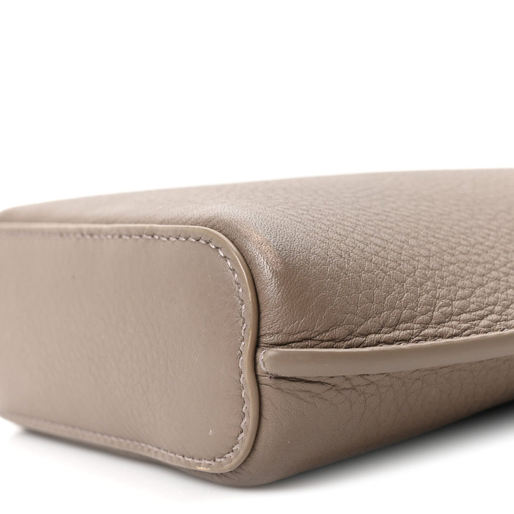 Grained Calfskin Bale Phone Case Warm Mastic