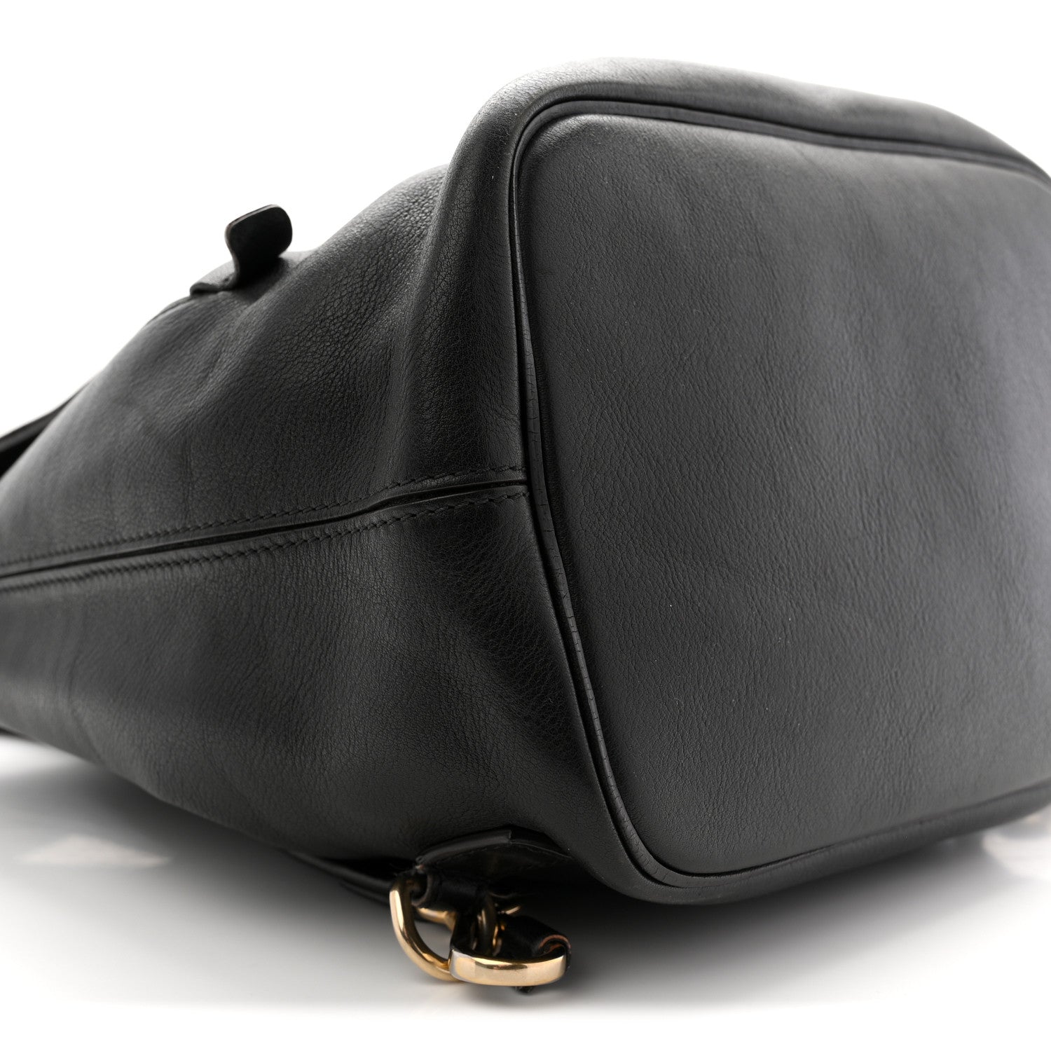 Suede Calfskin Medium Faye Backpack Black