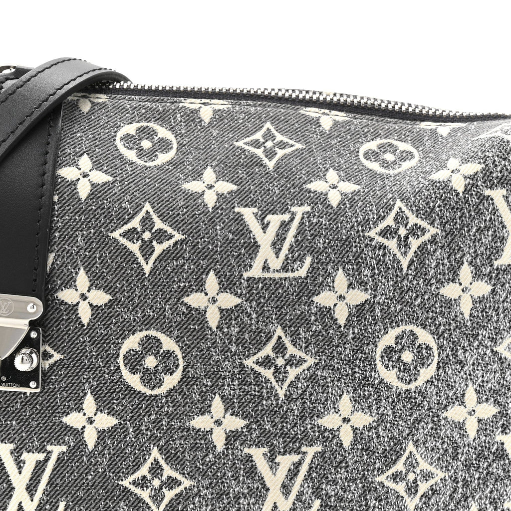 Monogram Jacquard Denim Side Trunk Grey
