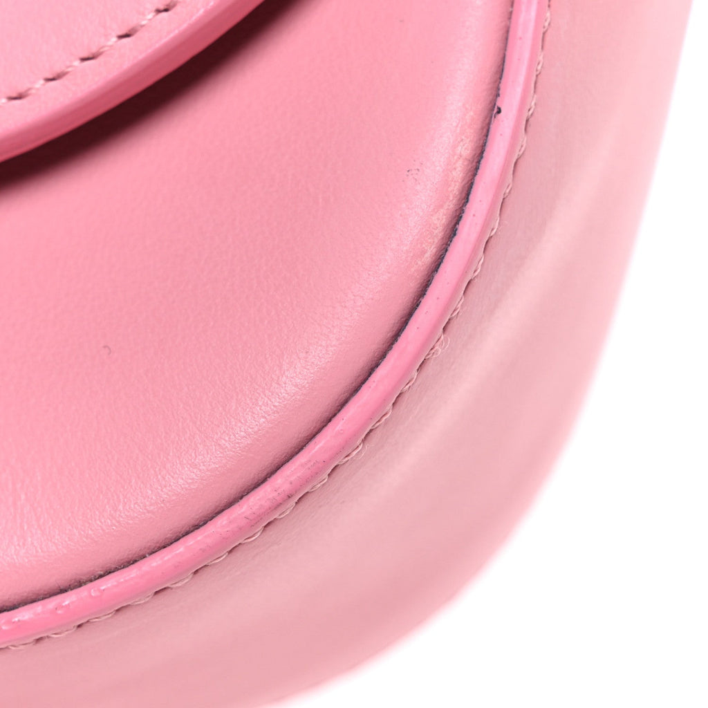 Calfskin Flap Crossbody Bag Peony