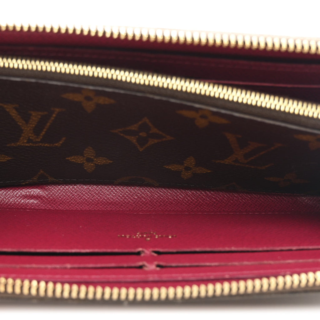 Monogram Clemence Wallet Fuchsia