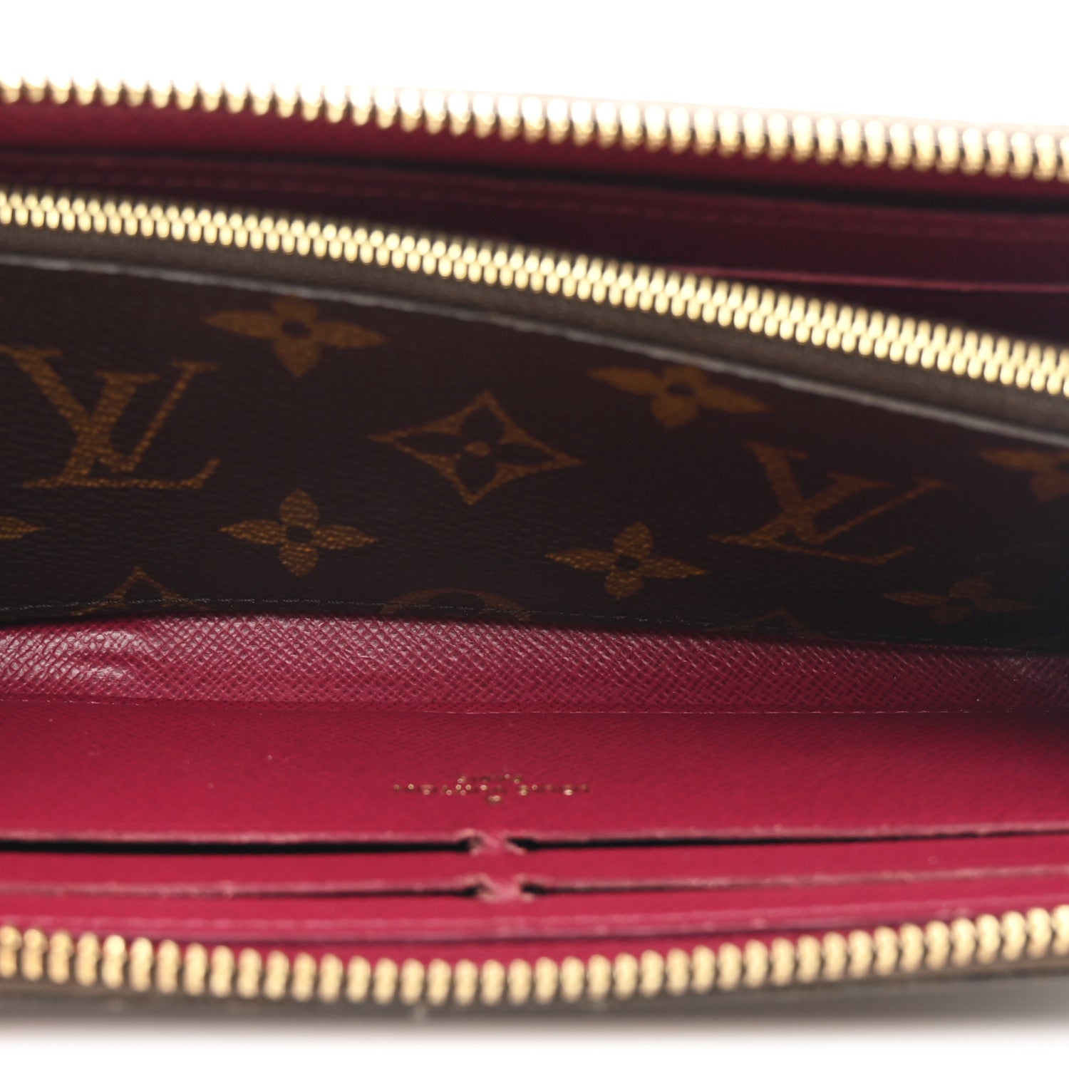Monogram Clemence Wallet Fuchsia