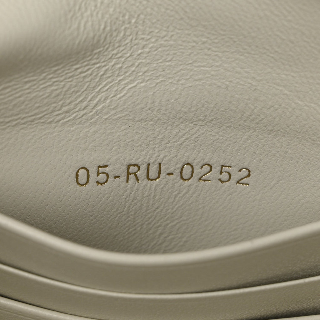 Lambskin Macrocannage Lucky Star Studded Caro Pouch Latte