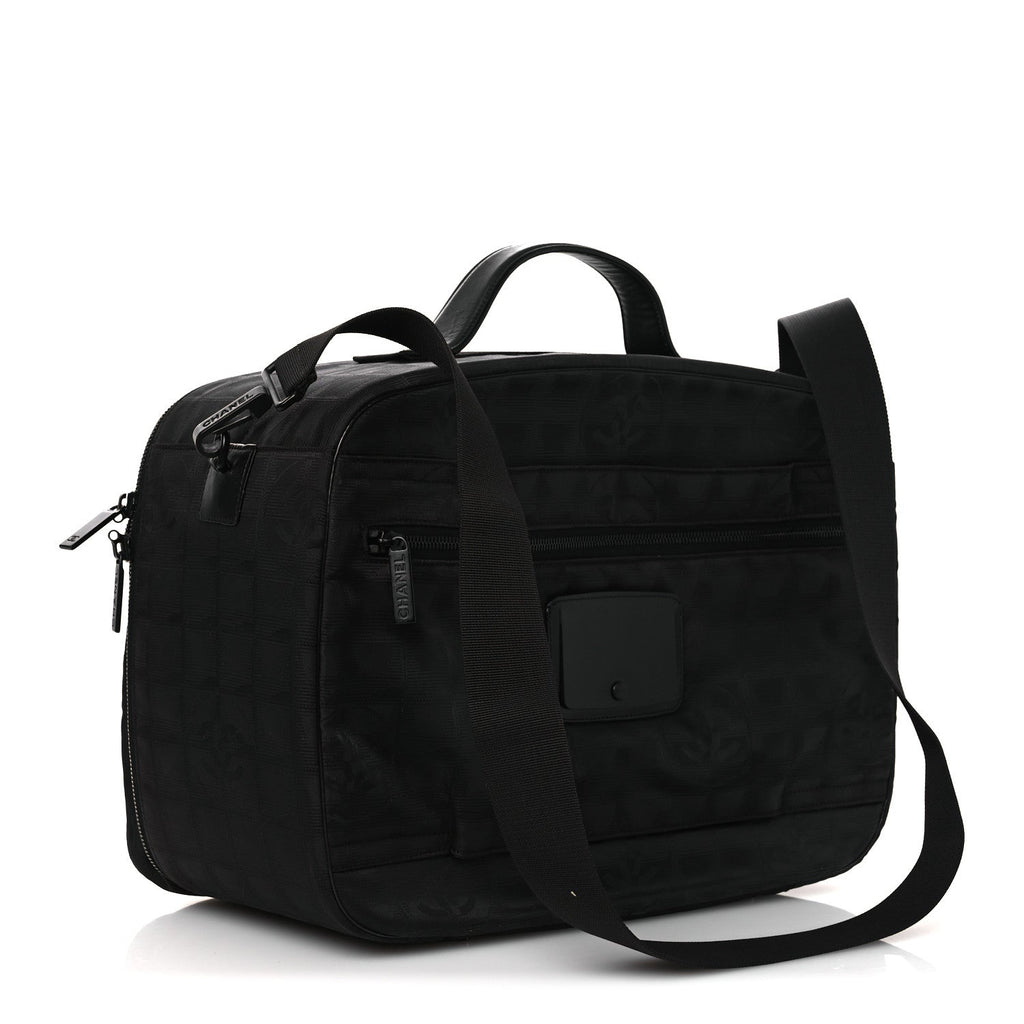 Nylon Travel Shoulder Bag Black