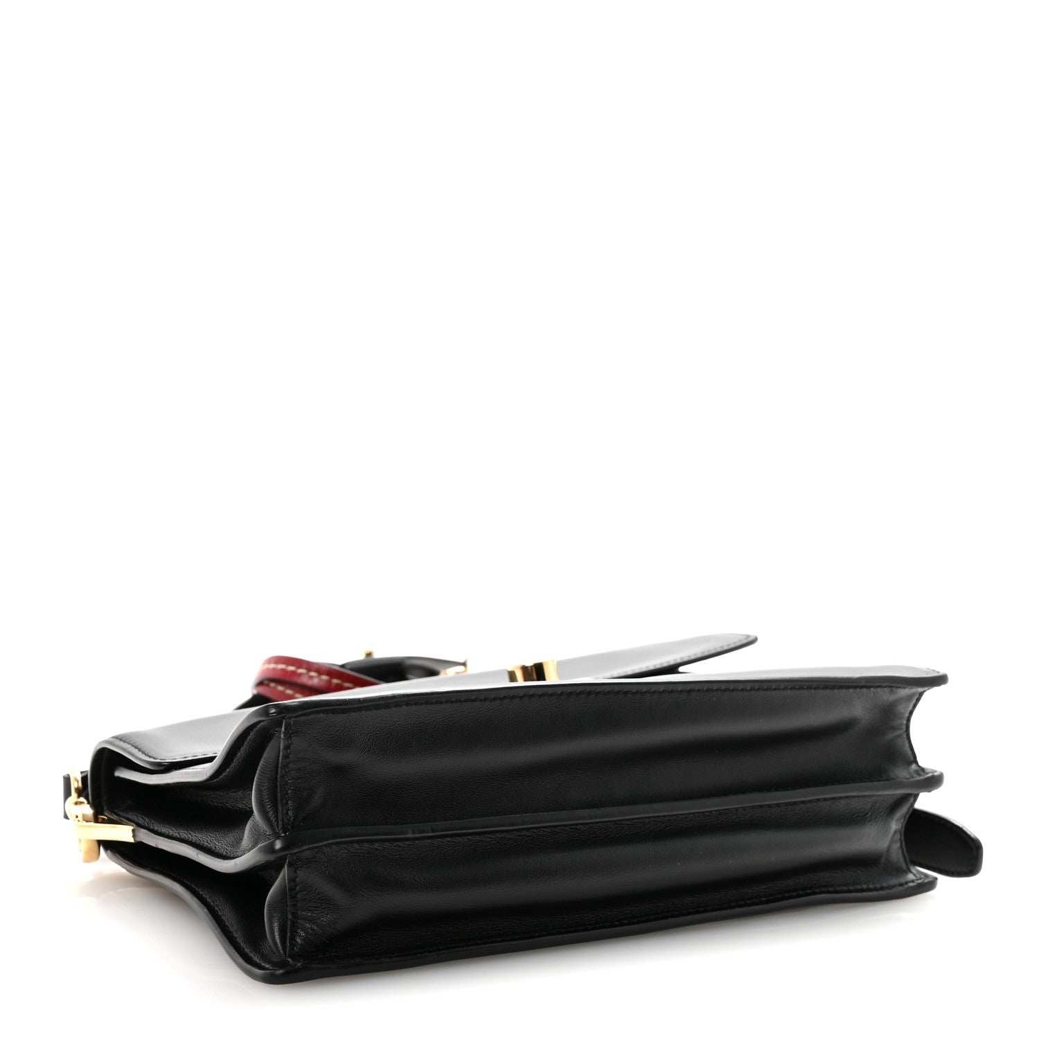Calfskin Soft Sound Charms Shoulder Bag Black