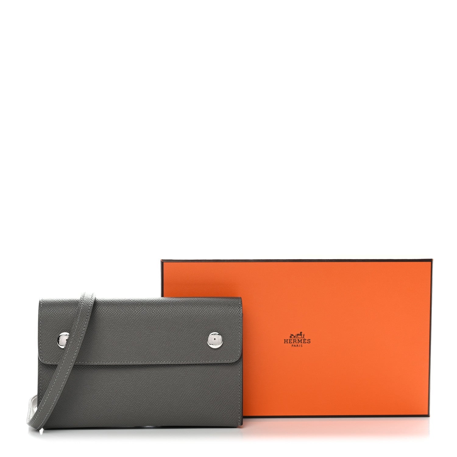 Epsom Hermesnap Wallet Gris Meyer