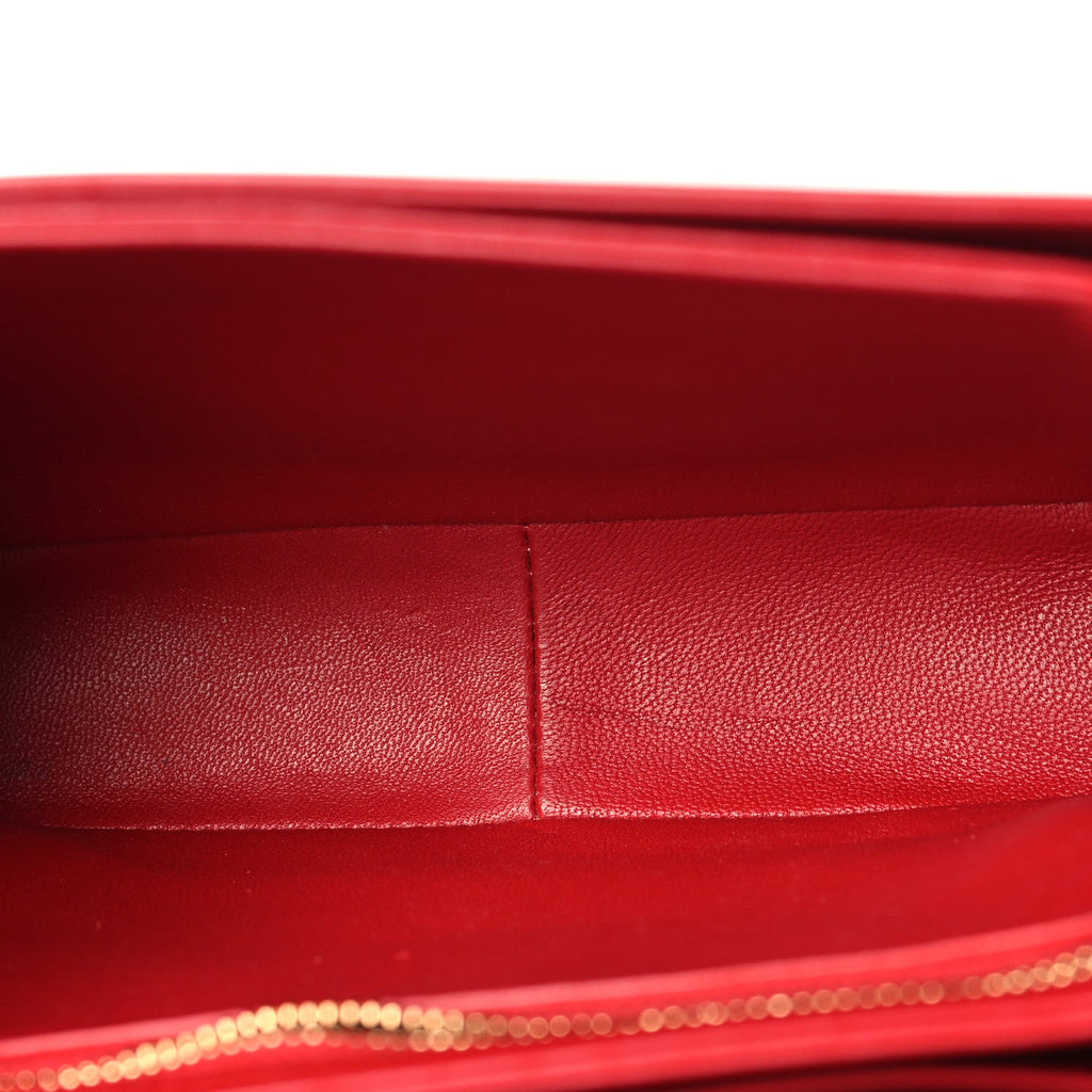 Shiny Calfskin Teen Triomphe Red
