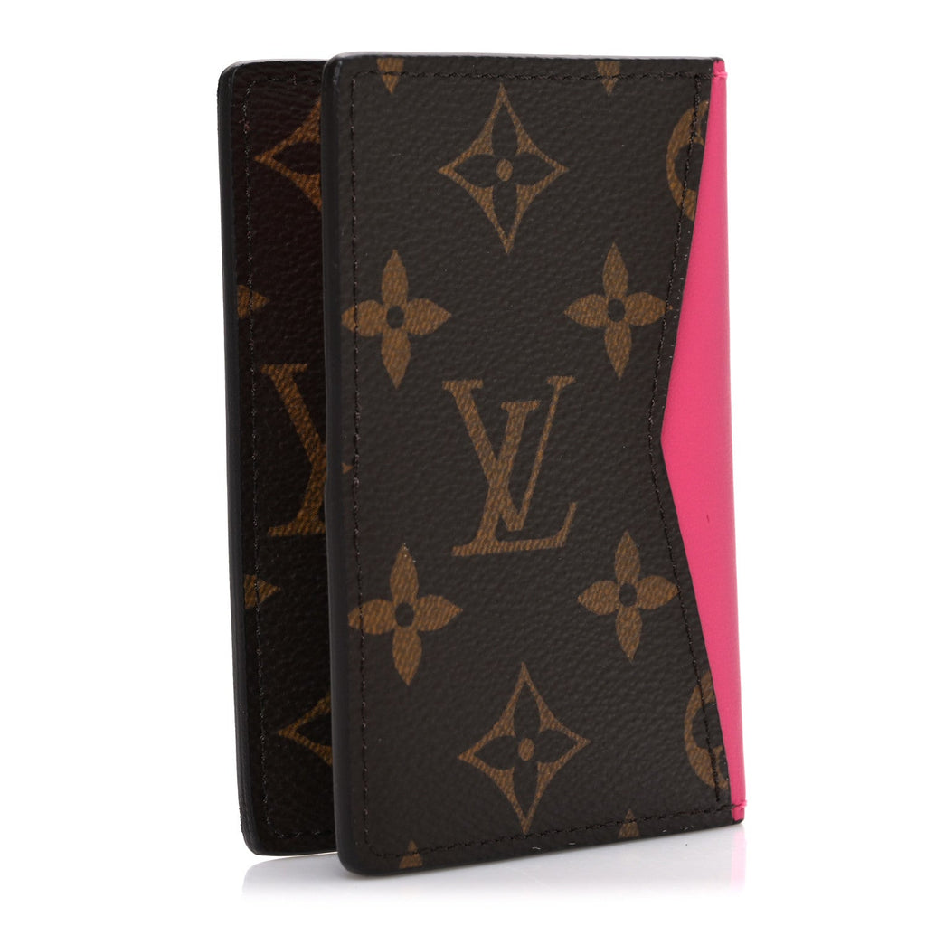 Monogram Macassar Pocket Organizer NM Fuchsia