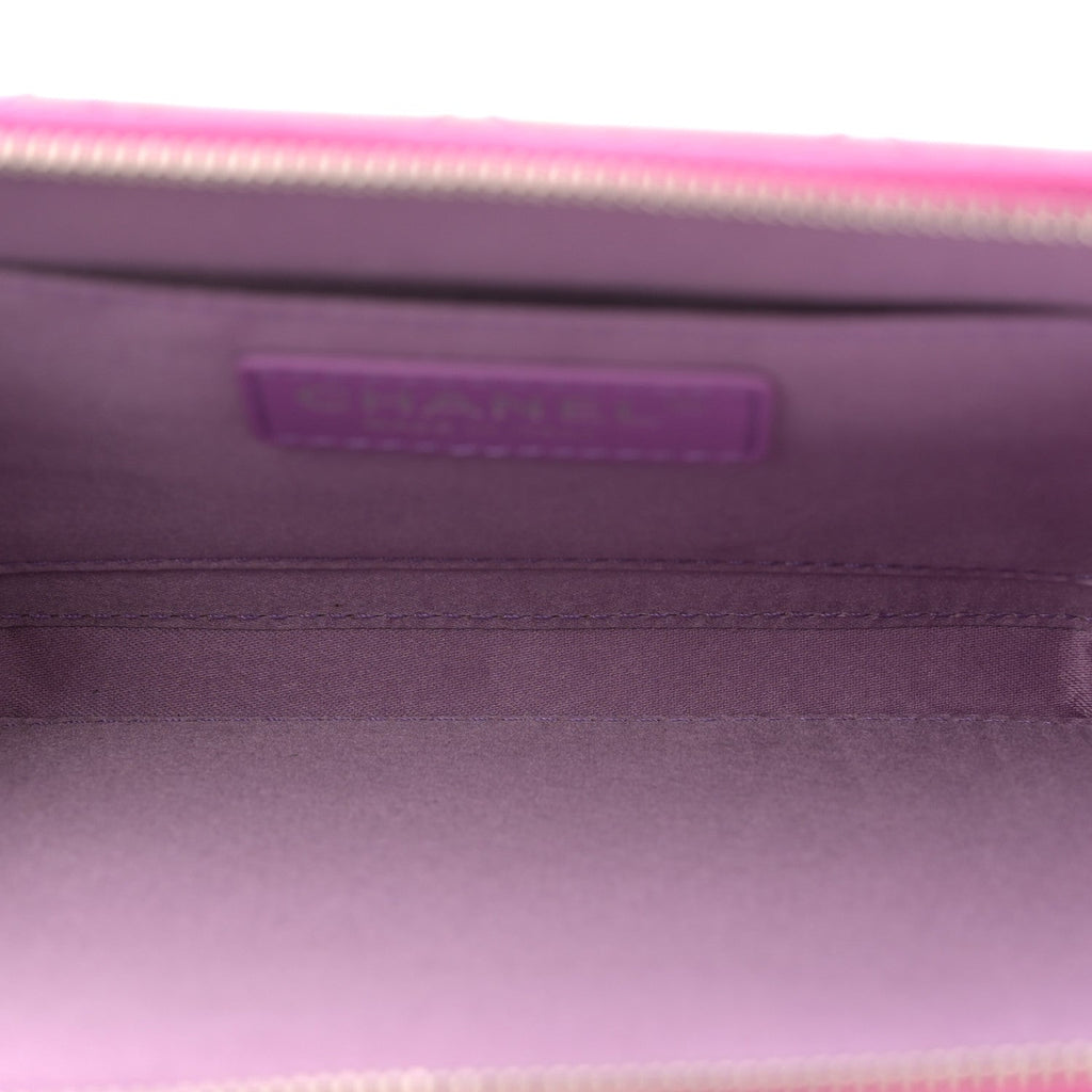 Patent Quilted Small Pocket Box Camera Case Purple