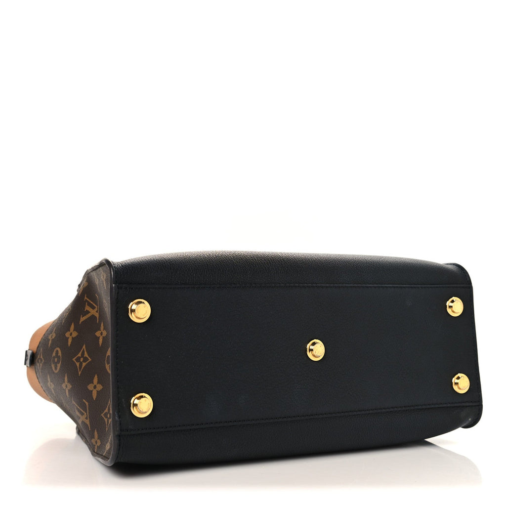 Calfskin Monogram On My Side MM Black