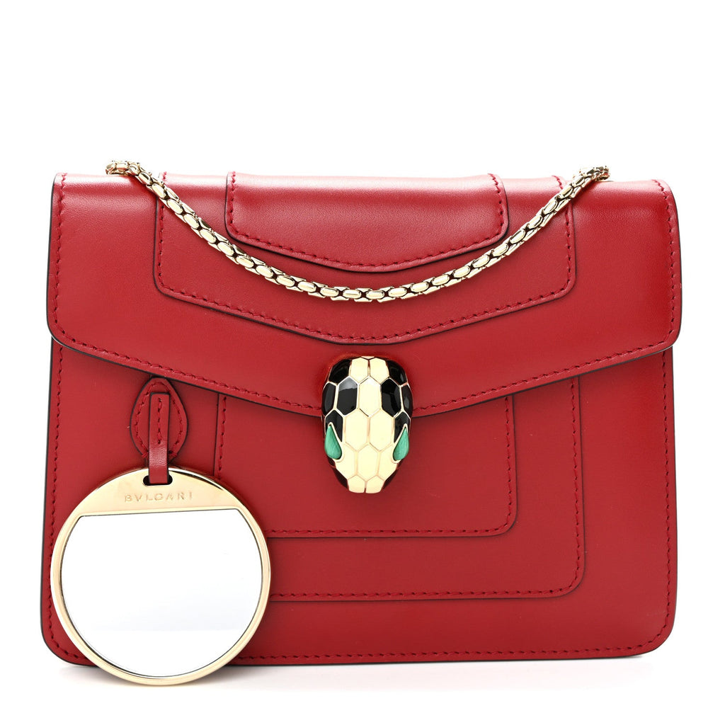 Calfskin Serpenti Forever Crossbody Bag Red