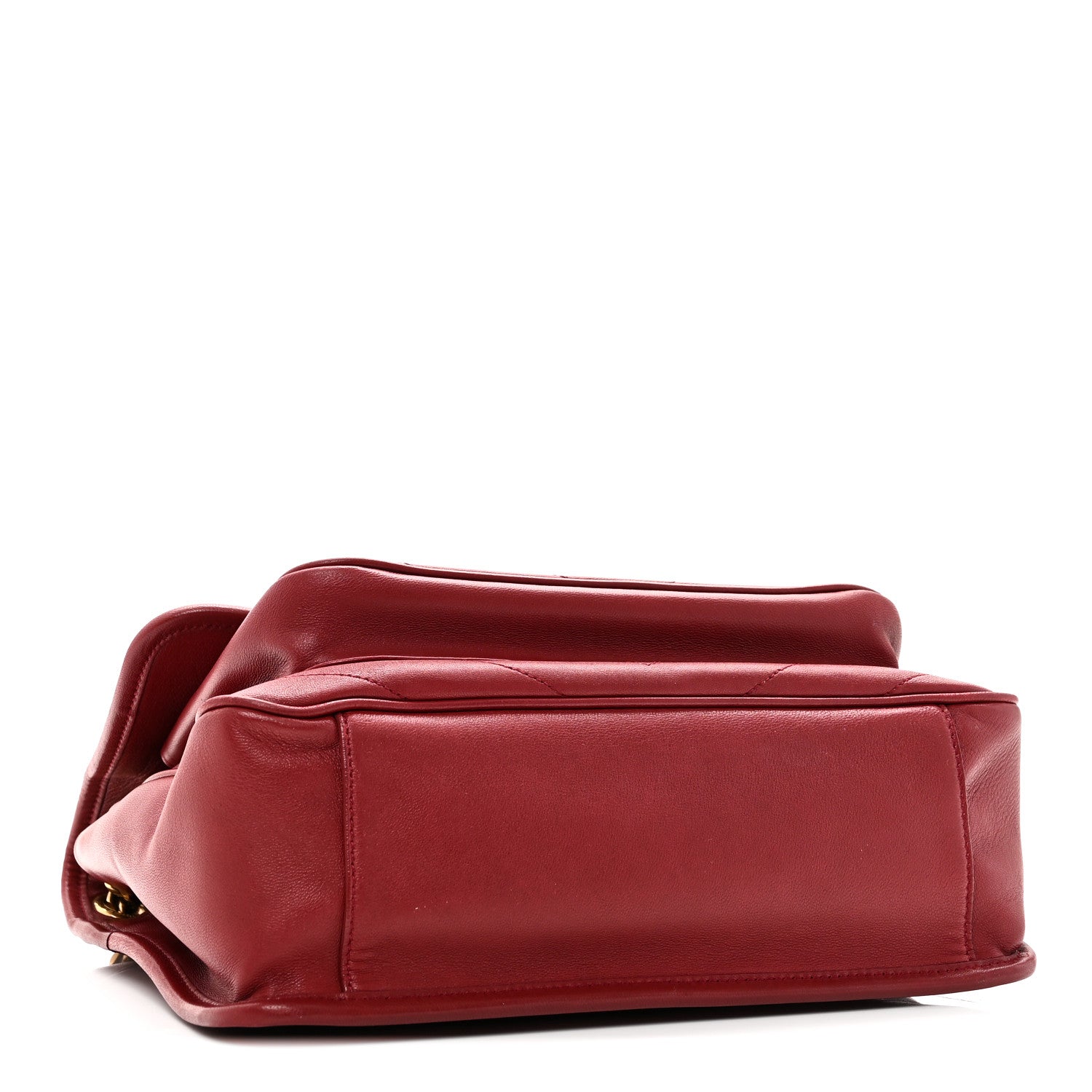Lambskin Matelasse Monogram Medium Niki Chain Satchel Rouge Legion