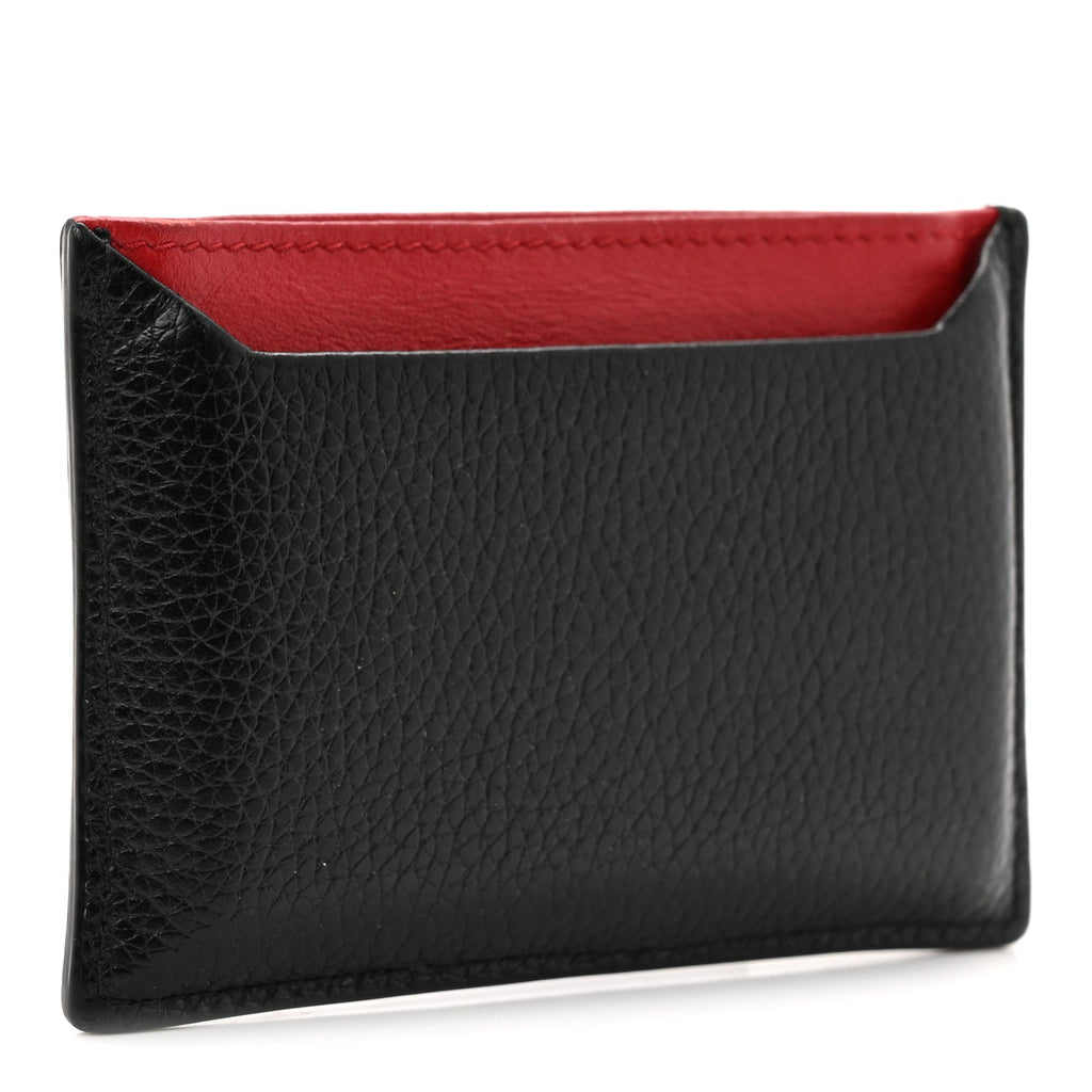 Vitello Grain Metal  Holder Black Fuoco