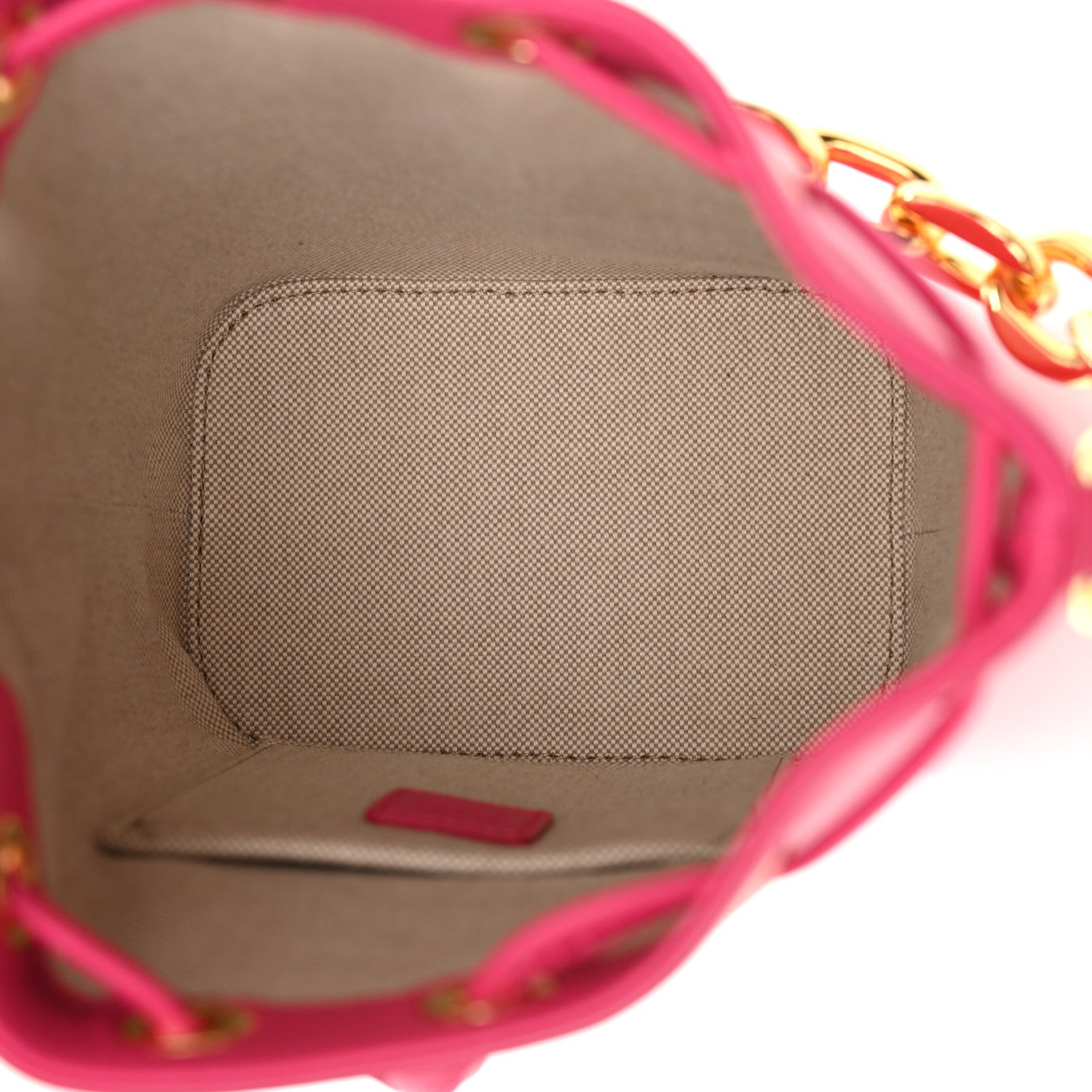 Nappa Mini Drawstring Aren Chain Bag Beetroot Purple