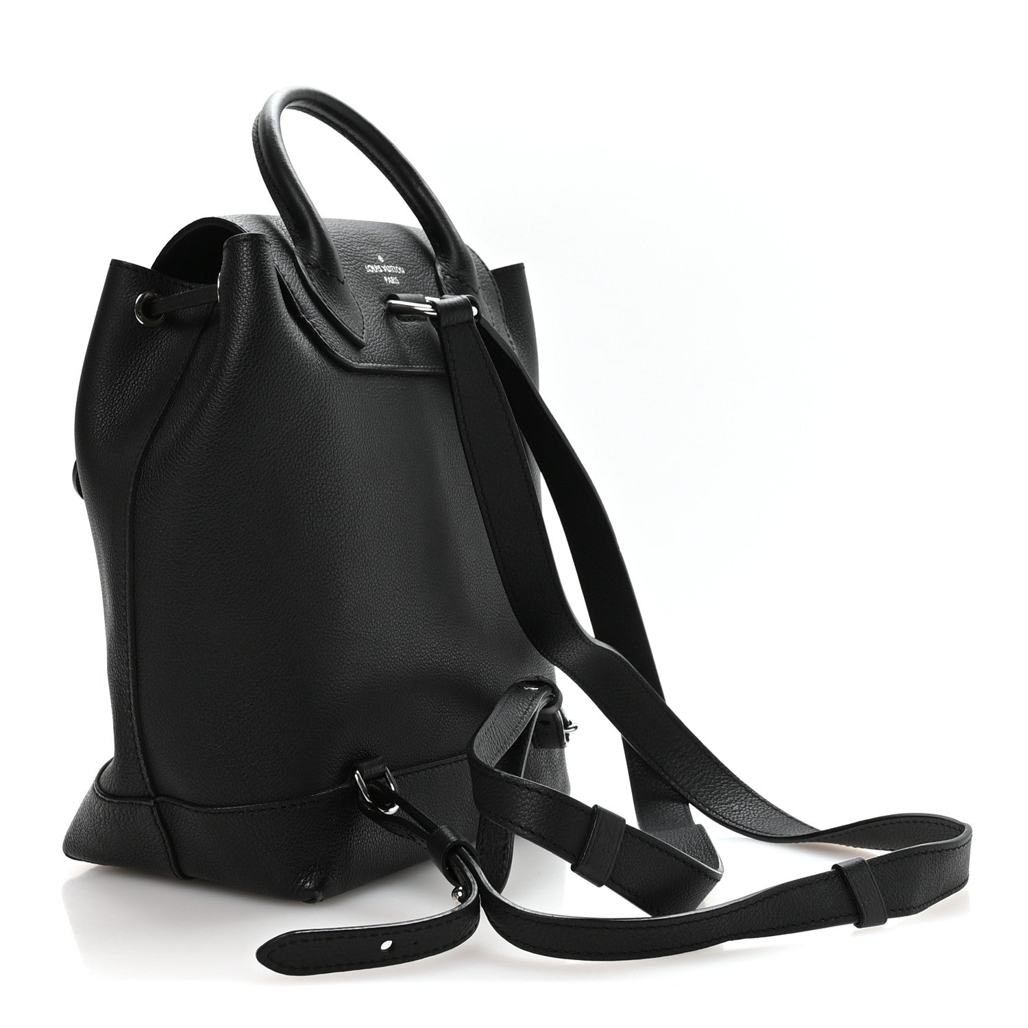 Calfskin Lockme Backpack Black
