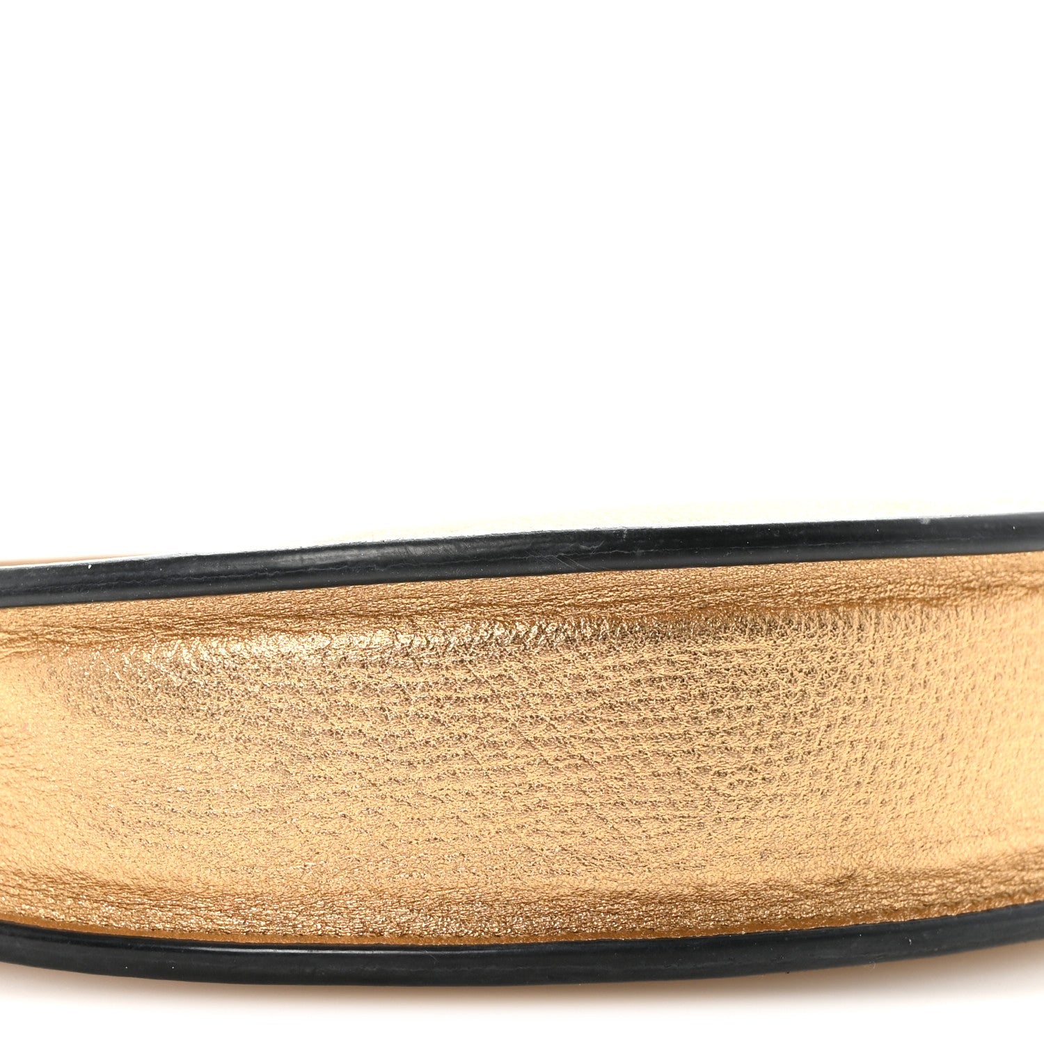 Metallic Grainy Calfskin Mini Vlogo Hobo Bag Gold