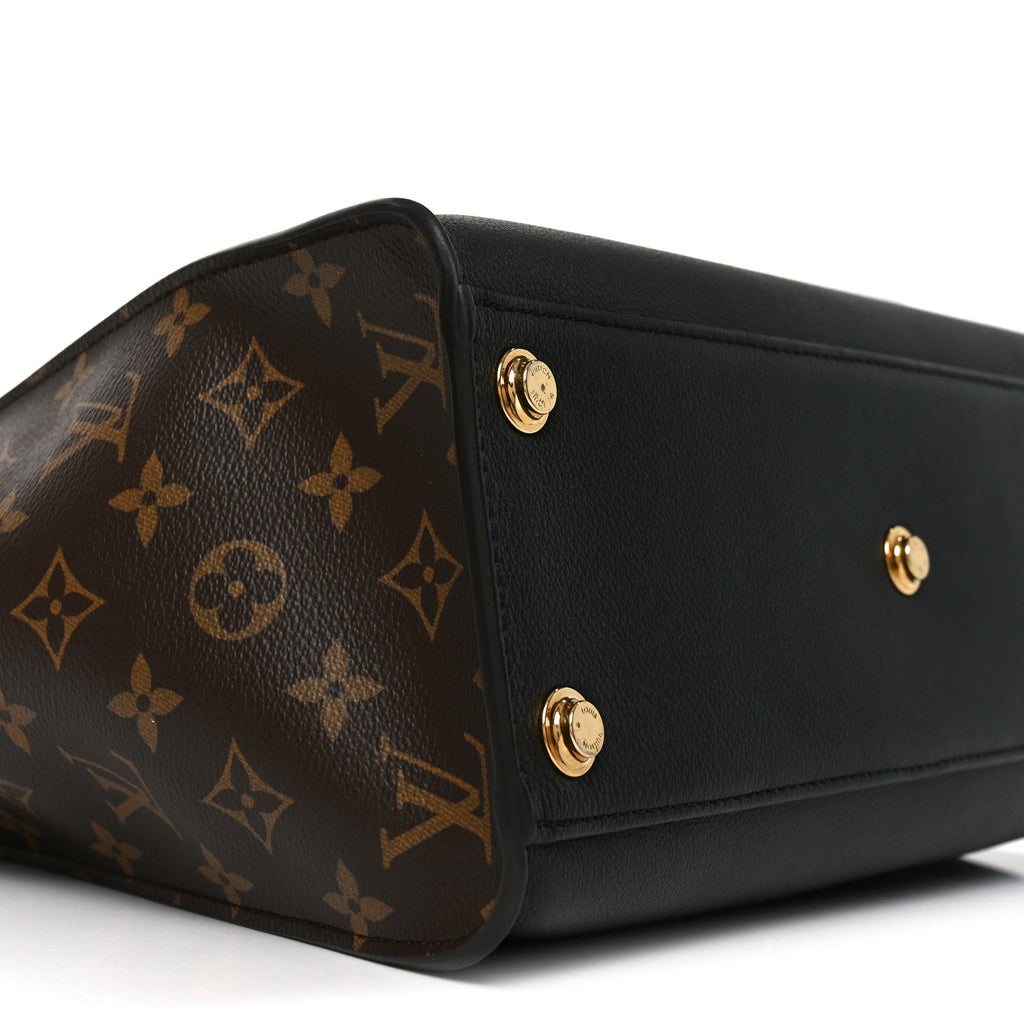 Calfskin Monogram On My Side MM Black