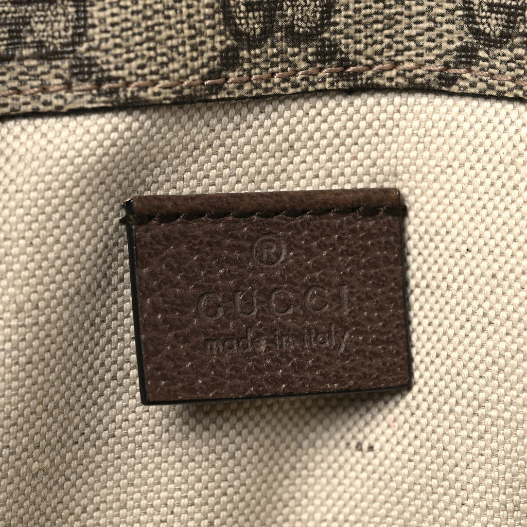 GG Supreme Monogram Neo Vintage Web Belt Bag Brown