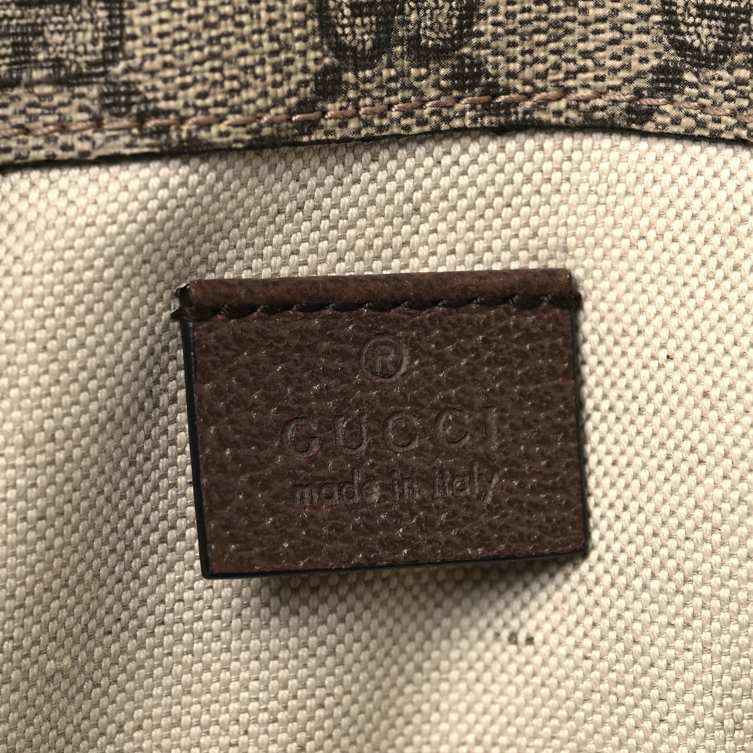 GG Supreme Monogram Neo Vintage Web Belt Bag Brown