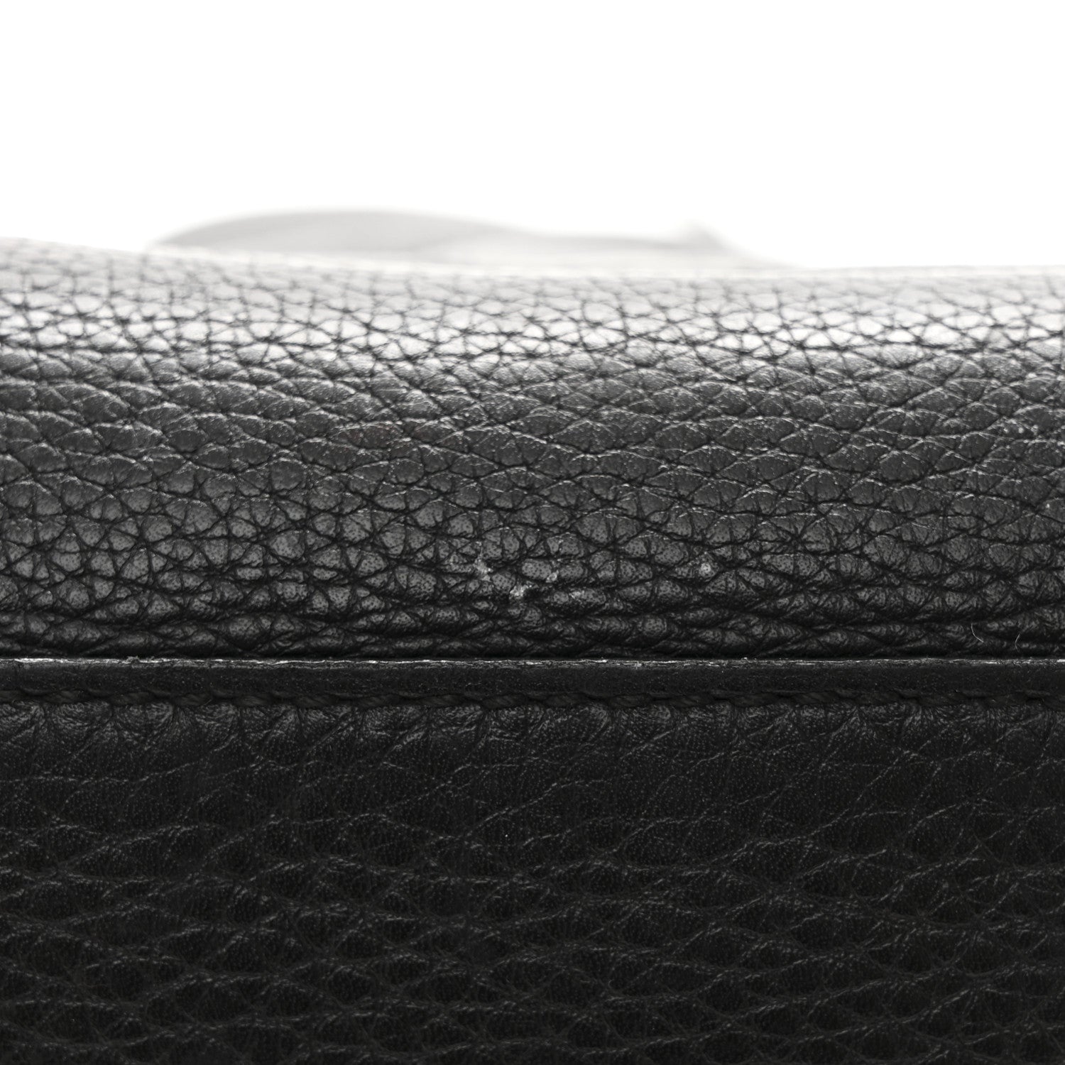 Pebbled Calfskin Medium Soho Chain Shoulder Bag Black