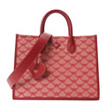 Lauretos Nappa Medium Himmel Shopper Tote Red