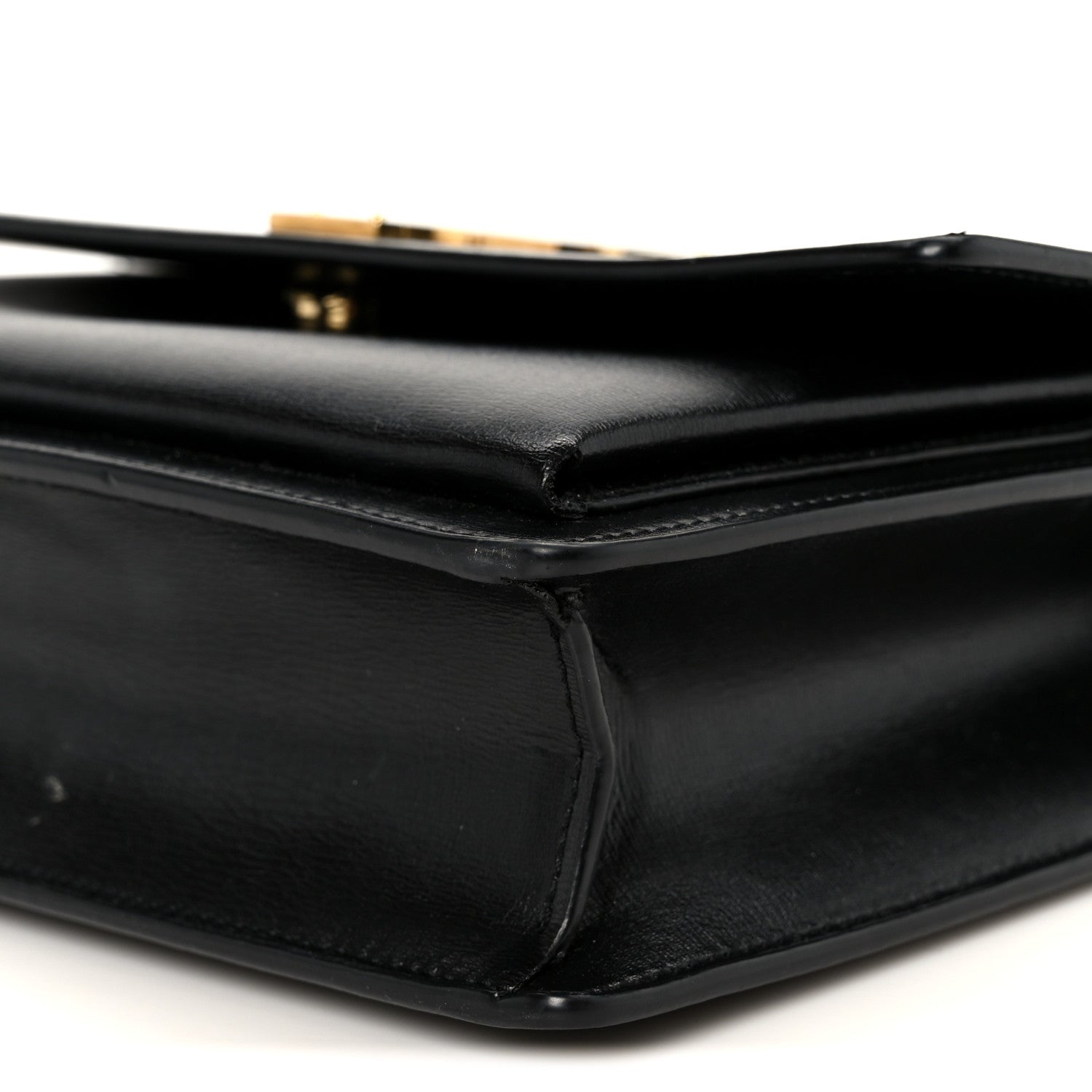 Smooth Calfskin Medium Monogram Sunset Satchel Black