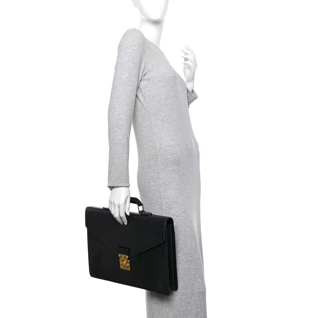 Epi Serviette Conseiller Briefcase Black