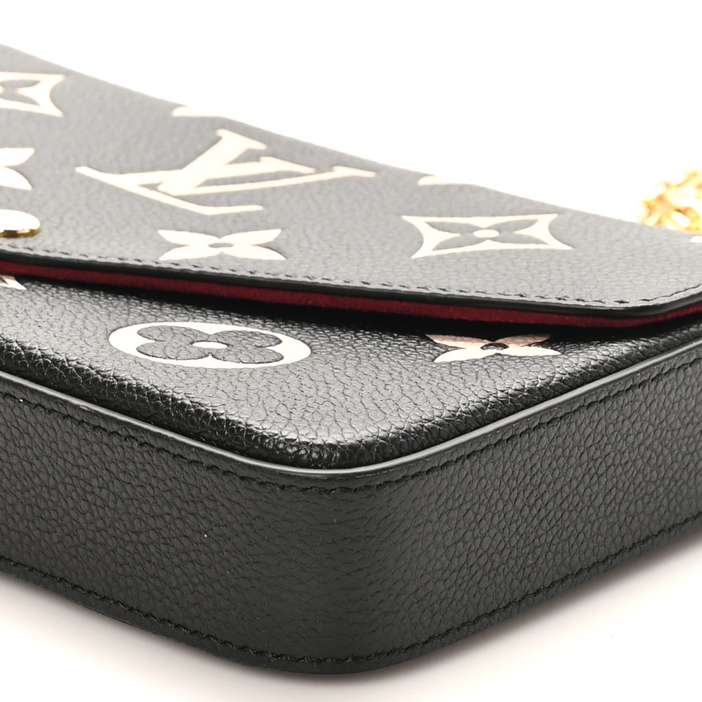Empreinte Monogram Giant Felicie Pochette Black Beige