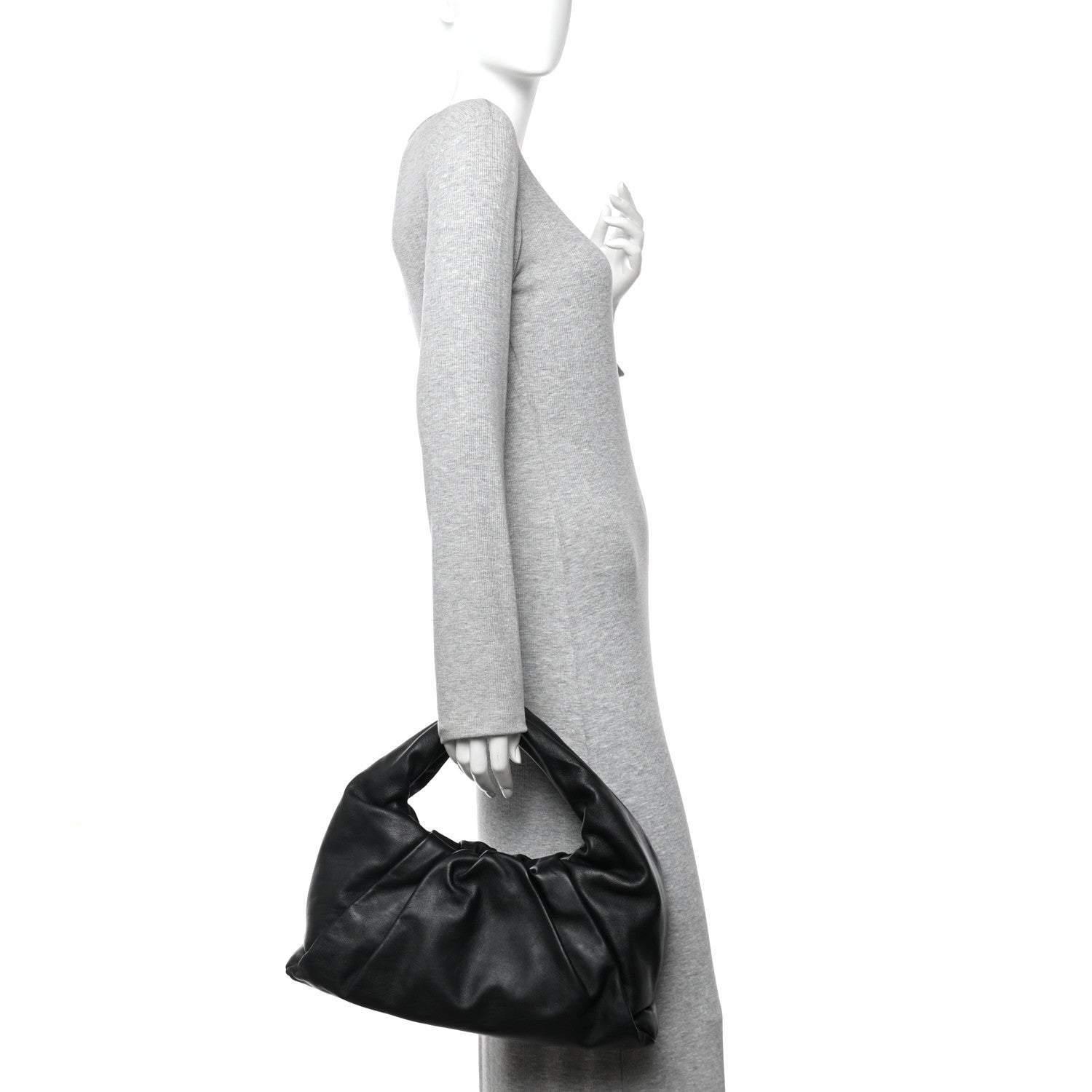 Smooth Butter Calfskin Small The Shoulder Pouch Black
