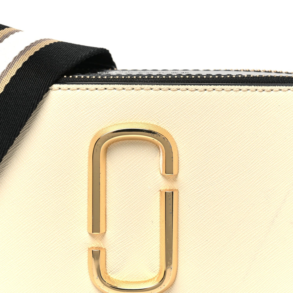 Saffiano Small Snapshot Camera Bag Cloud White Multicolor