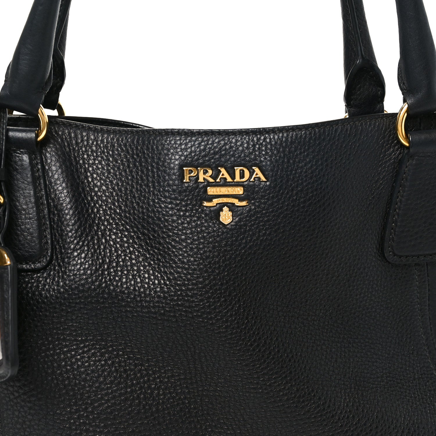 Vitello Daino Side Pocket Tote Black