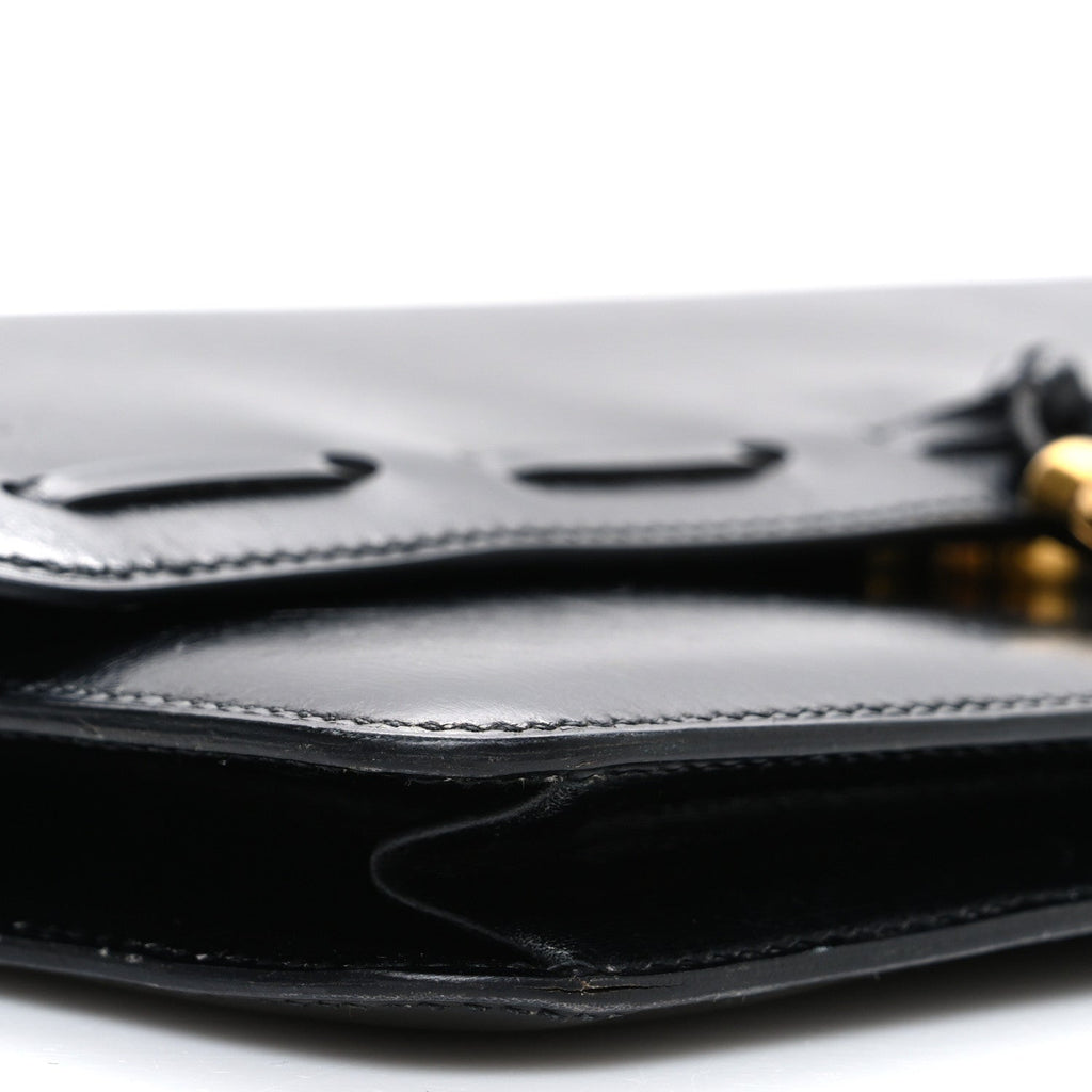 Box Tassel Shoulder Bag Black