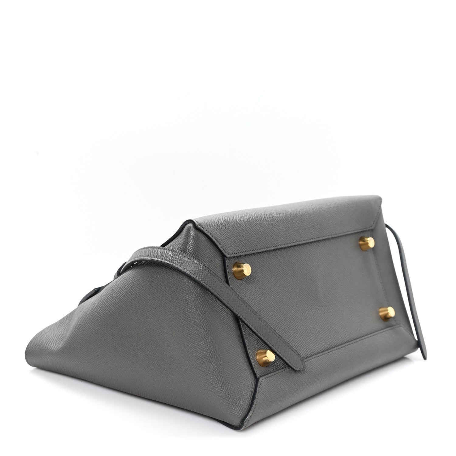 Grained Calfskin Mini Belt Bag Grey