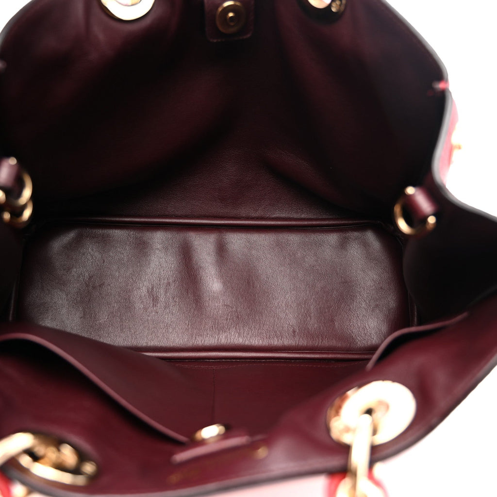Calfskin Medium Diorissimo Tote Red