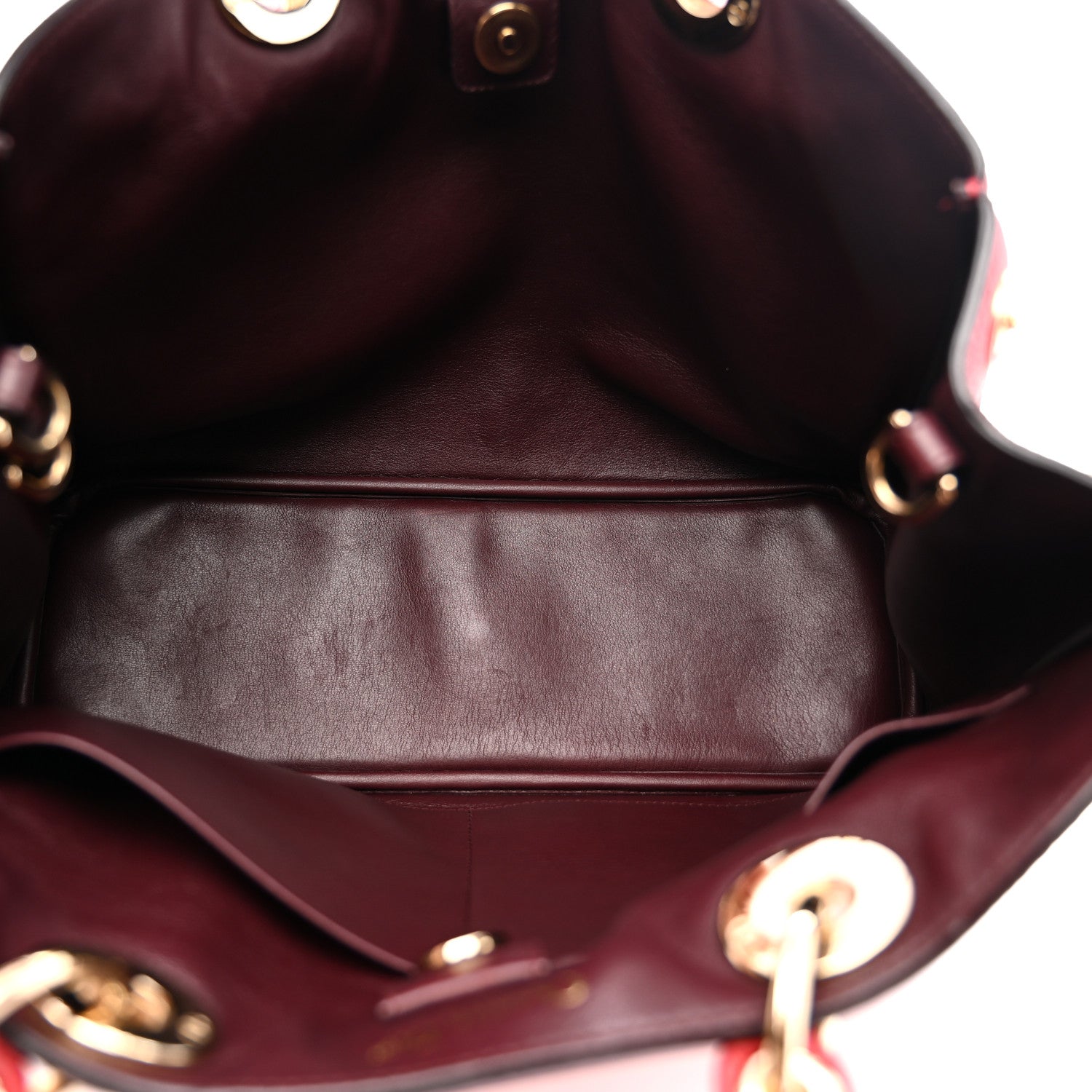 Calfskin Medium Diorissimo Tote Red