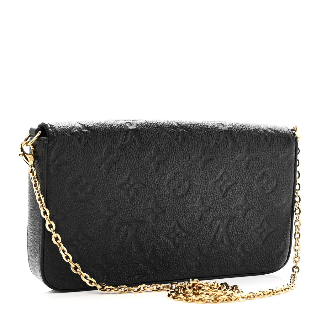 Empreinte Pochette Felicie Chain Wallet Black