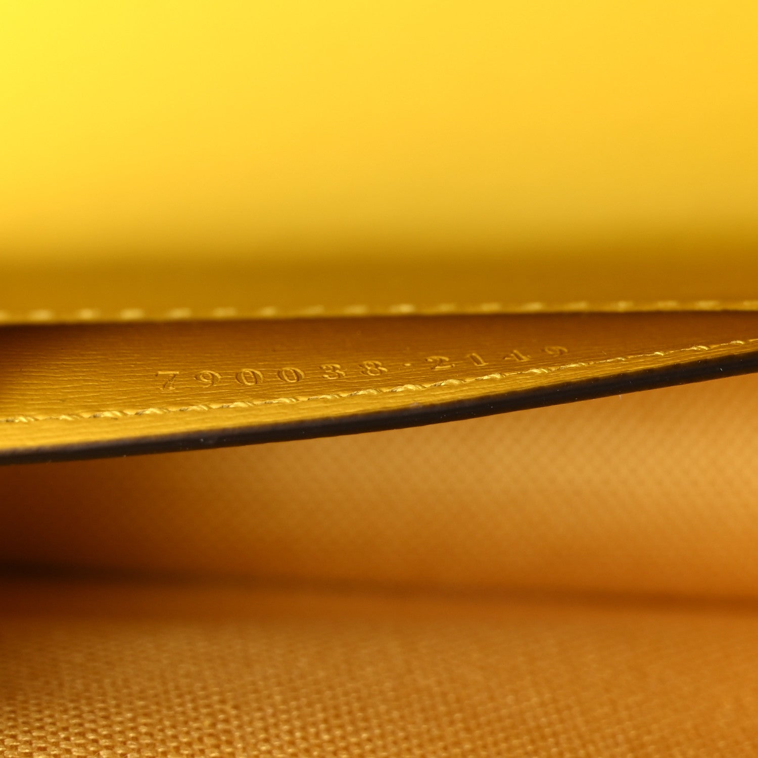 GG Monogram Scratch Lux Calfskin Mini Luce Shoulder Bag Yellow