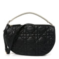 Lambskin Cannage Medium Dior Vibe Hobo Bag Black