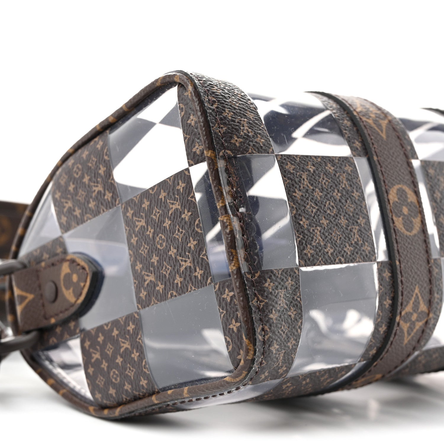 PVC Monogram Chess Keepall Bandouliere 25