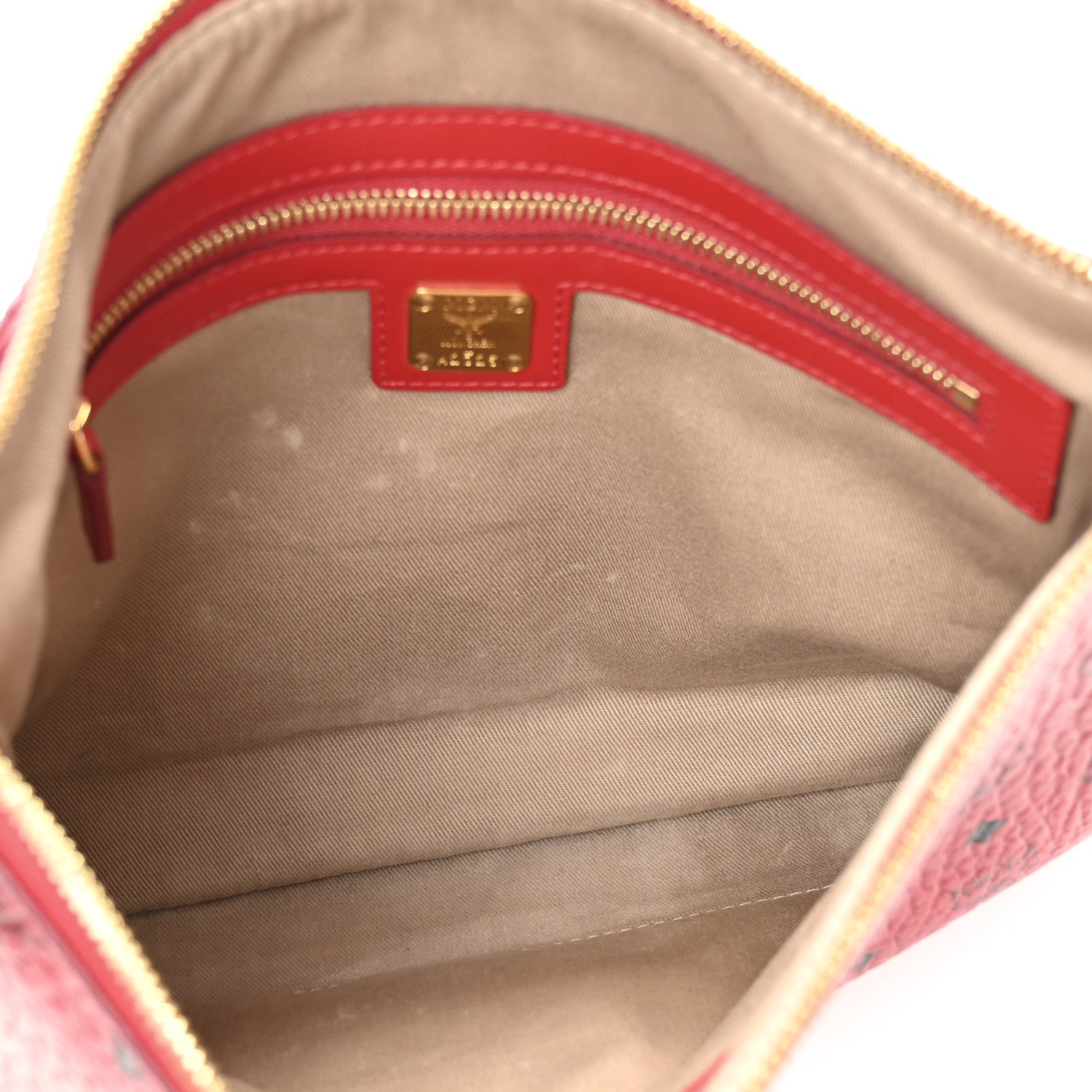 Visetos Medium Crossbody Pouch Ruby Red
