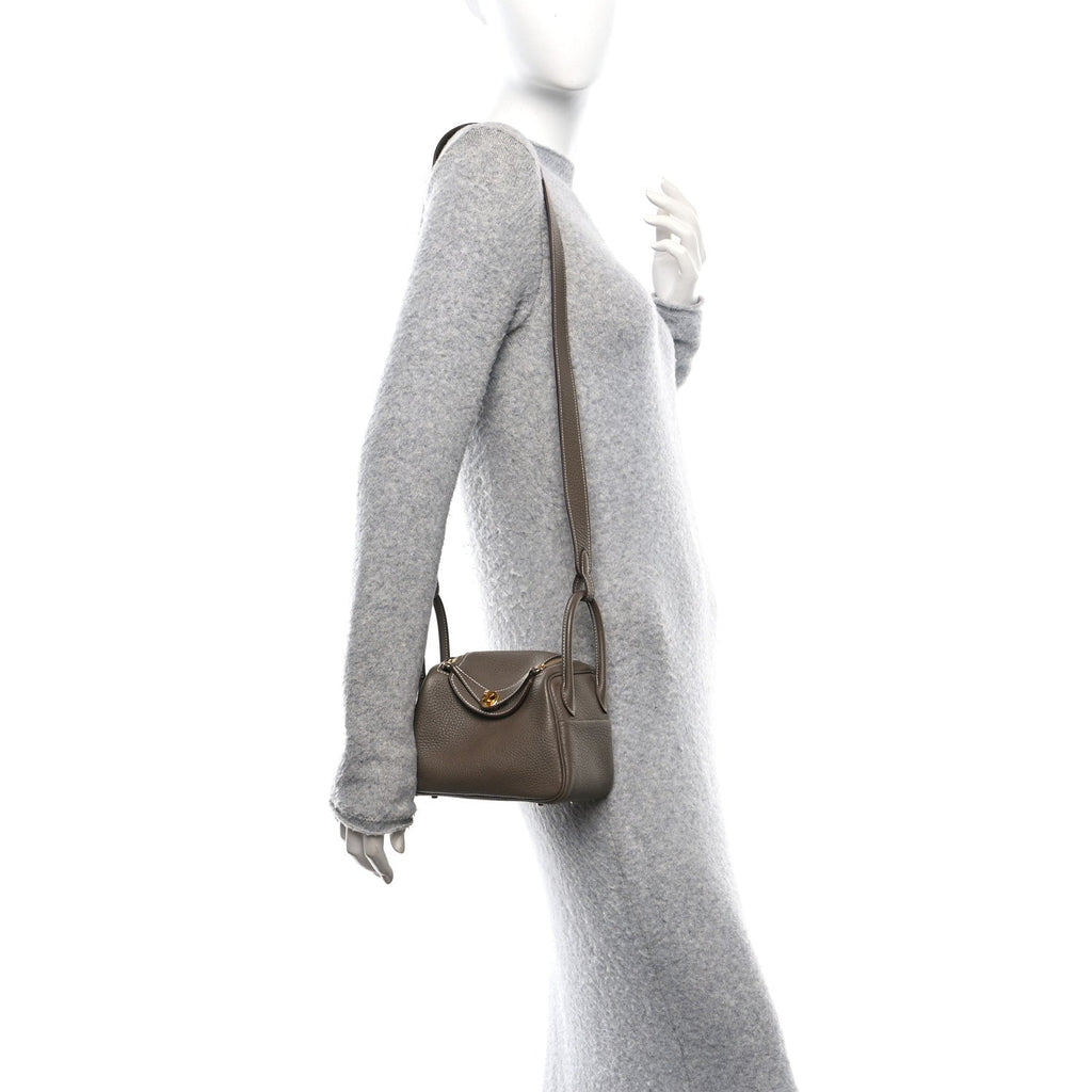 Taurillon Clemence Mini Lindy 20 Etoupe
