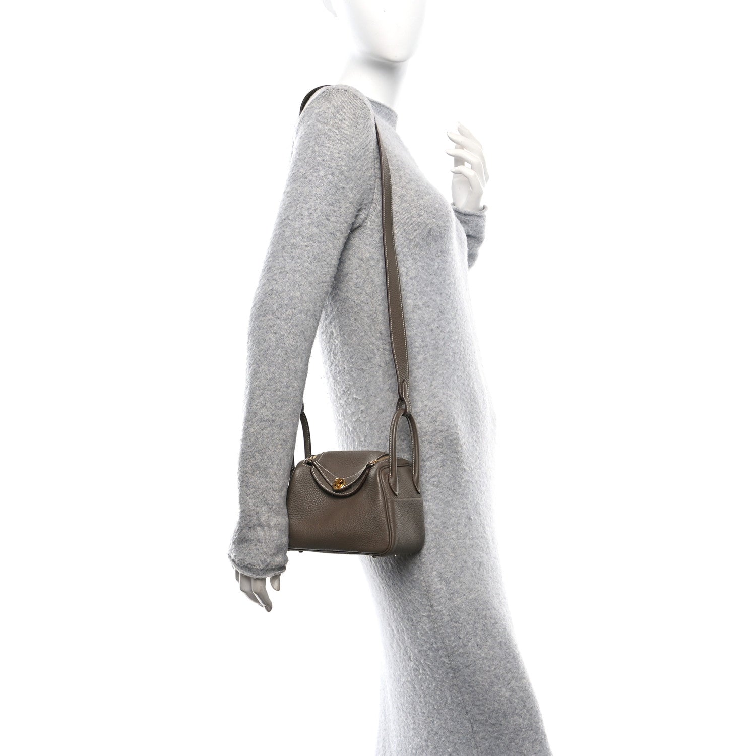Taurillon Clemence Mini Lindy 20 Etoupe