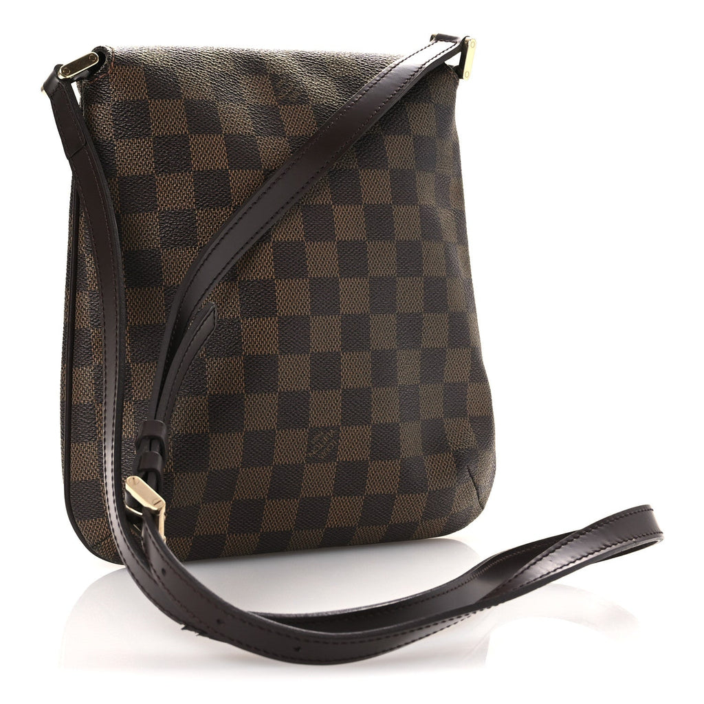 Damier Ebene Musette Salsa Long Strap