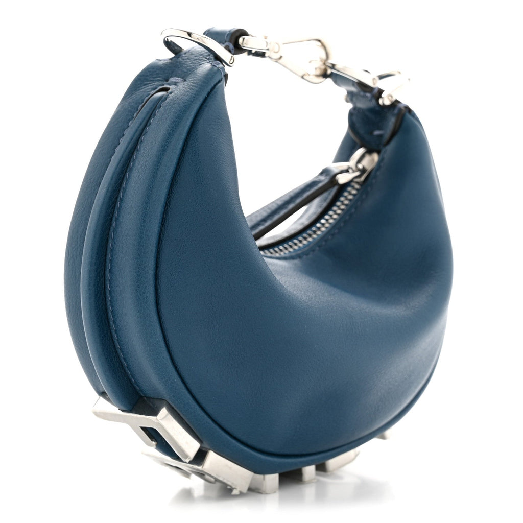 Vitello Grace Matte Nano Fendigraphy Hobo Charm Mirto