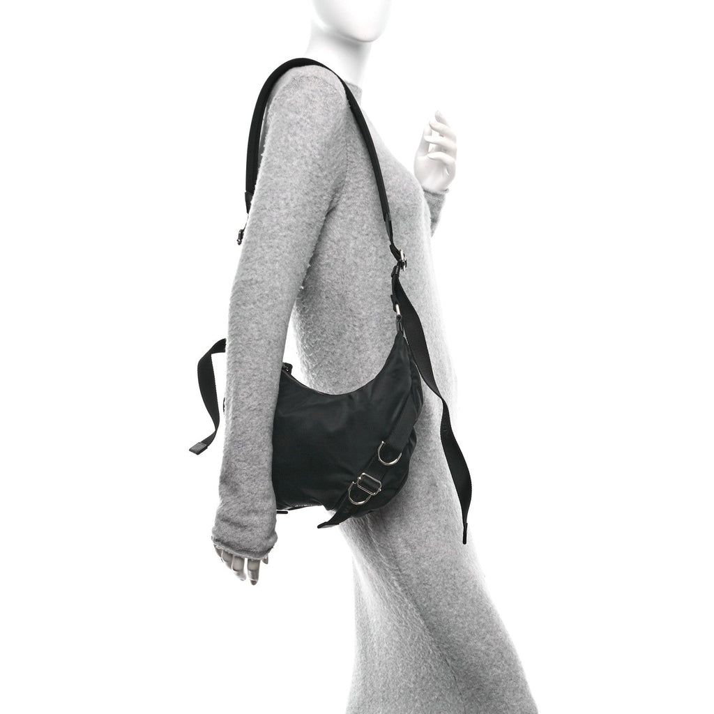 Nylon Voyou Crossbody Bag Black